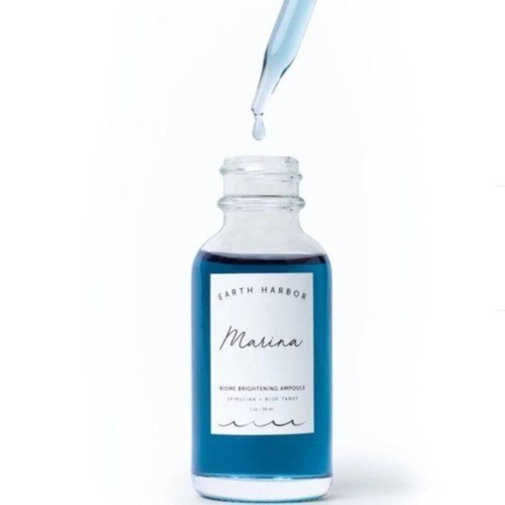 MARINA Biome Brightening Ampoule NIB Radiant complexion Spirulina Blue Tansy Ada